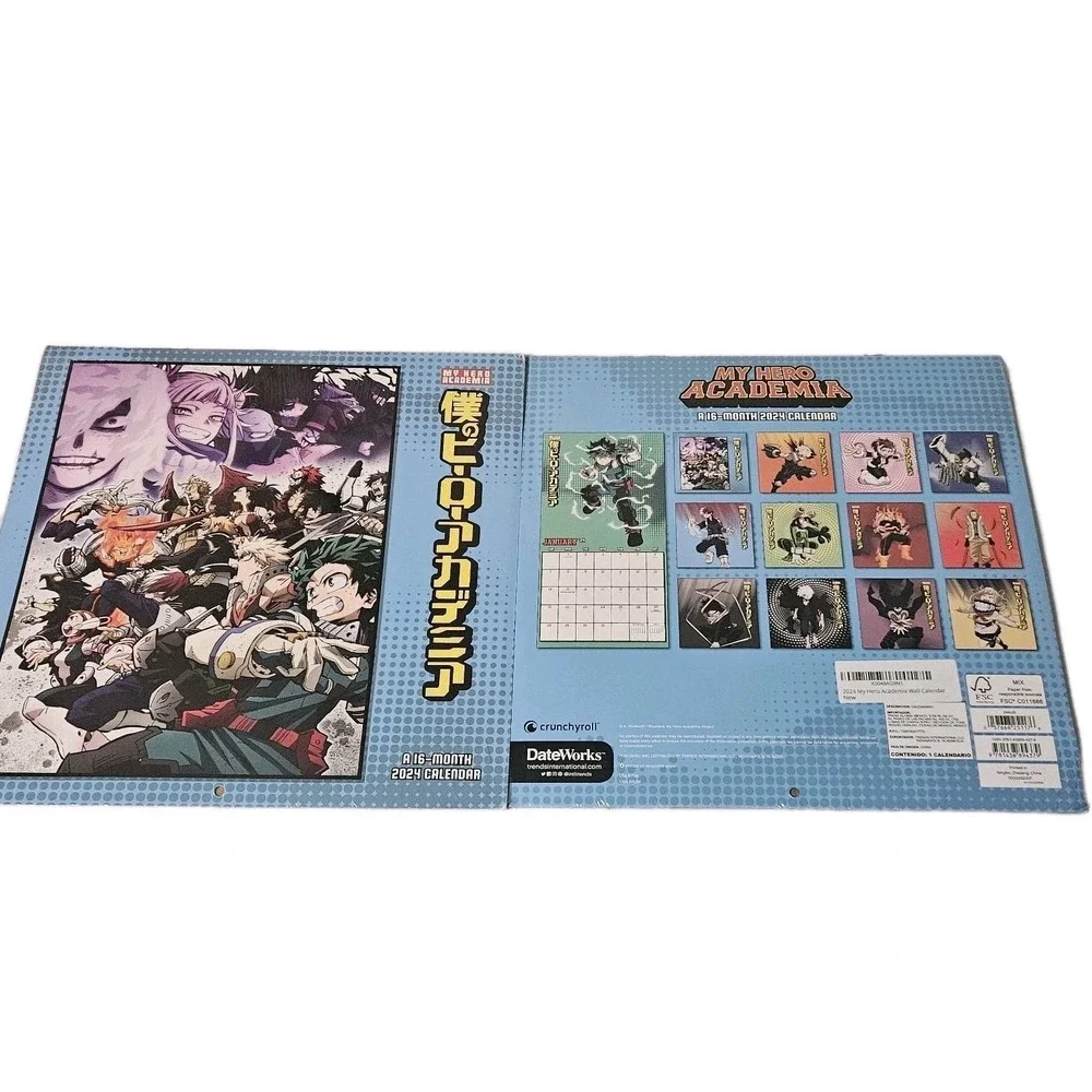 My Hero Academia 16‎ Month Calendar 2024 Sealed BRAND NEW COLLECTOR'S ITEM